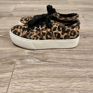 Steve Madden Emmi Platform Sneaker Leopard Size 6.5 90s